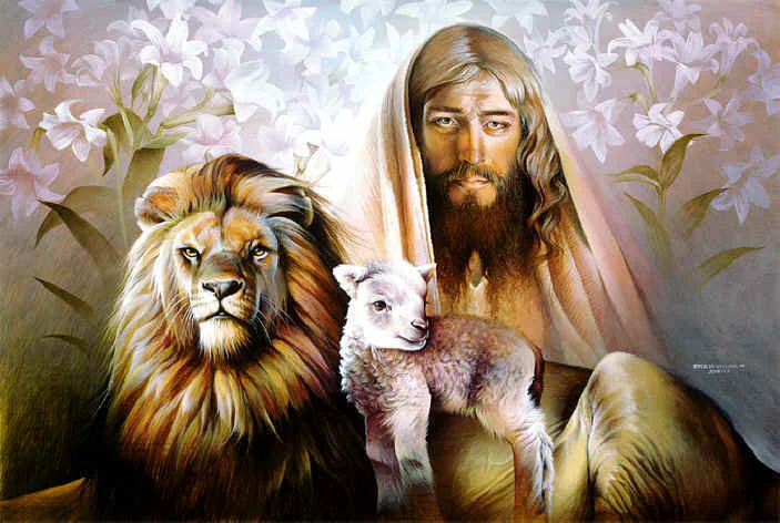 Yeshua, along with the Lion and the Lamb ... and a promise of 'swords to plowshares' ... death to the EGO and a promise of everlasting Life